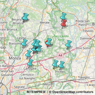 Mappa Via Stelvio, 20882 Bellusco MB, Italia (7.40941)