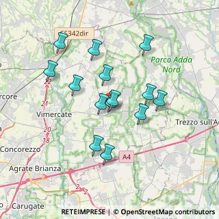 Mappa Via Stelvio, 20882 Bellusco MB, Italia (3.14857)