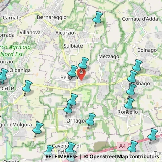 Mappa Via Stelvio, 20882 Bellusco MB, Italia (3.222)