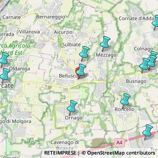 Mappa Via Stelvio, 20882 Bellusco MB, Italia (3.09417)