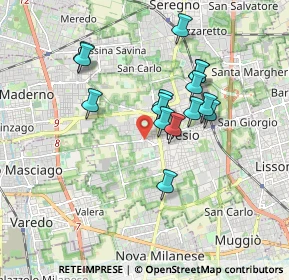 Mappa Via Edoardo Ferravilla, 20033 Desio MB, Italia (1.52467)