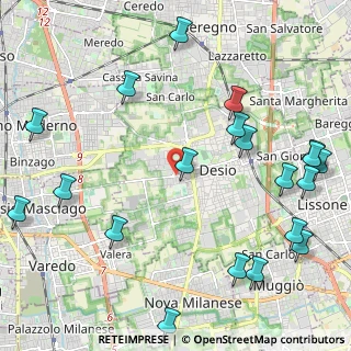 Mappa Via Edoardo Ferravilla, 20033 Desio MB, Italia (2.832)