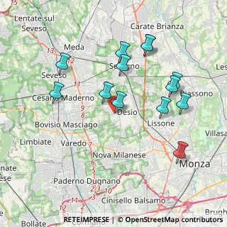 Mappa Via Edoardo Ferravilla, 20033 Desio MB, Italia (3.88308)
