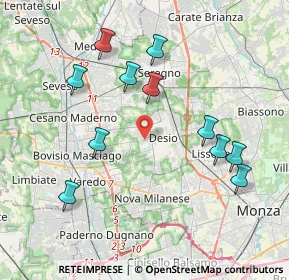 Mappa Via Edoardo Ferravilla, 20033 Desio MB, Italia (4.03727)