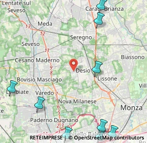 Mappa Via Edoardo Ferravilla, 20033 Desio MB, Italia (6.93182)