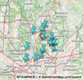 Mappa Via Edoardo Ferravilla, 20033 Desio MB, Italia (5.07)