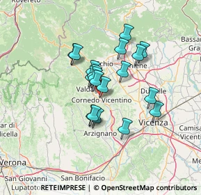 Mappa Via Carpaneo, 36073 Cornedo Vicentino VI, Italia (10.08895)