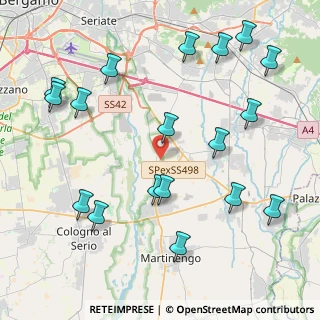 Mappa Via Guglielmo Marconi, 24050 Cavernago BG, Italia (4.98611)