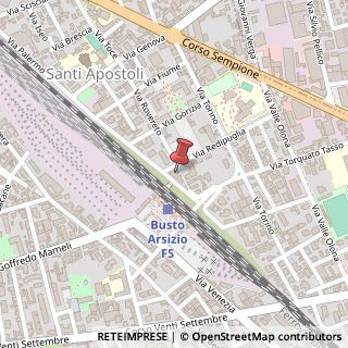 Mappa Via Redipuglia, 2, 21052 Busto Arsizio, Varese (Lombardia)