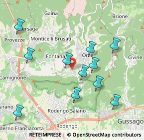 Mappa Via dei Sabbioni, 25050 Ome BS, Italia (2.01727)