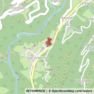 Mappa Localita' Tour D'hereraz, 31, 11020 Perloz, Aosta (Valle d'Aosta)