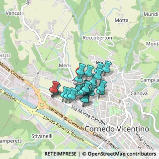 Mappa Via Coste, 36073 Cornedo Vicentino VI, Italia (0.27917)