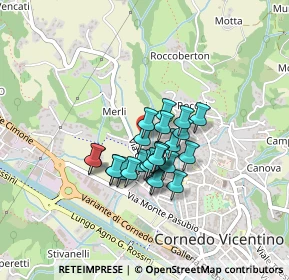 Mappa Via Coste, 36073 Cornedo Vicentino VI, Italia (0.272)