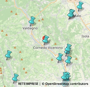 Mappa Via Coste, 36073 Cornedo Vicentino VI, Italia (6.06)