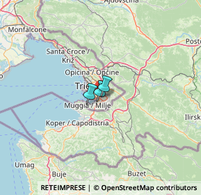 Mappa Strada della Rosandra, 34147 Trieste TS, Italia (52.80615)