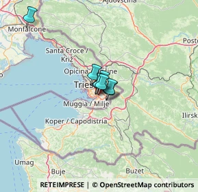 Mappa Strada della Rosandra, 34147 Trieste TS, Italia (26.595)