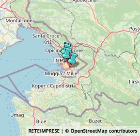 Mappa Strada della Rosandra, 34147 Trieste TS, Italia (59.50615)