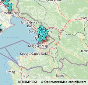 Mappa Strada della Rosandra, 34147 Trieste TS, Italia (25.449)