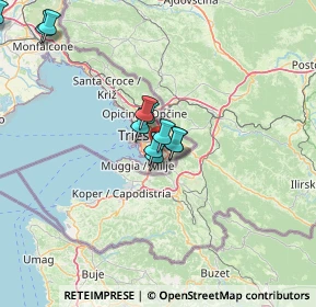 Mappa Strada della Rosandra, 34147 Trieste TS, Italia (23.235)