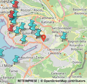 Mappa Strada della Rosandra, 34147 Trieste TS, Italia (2.8235)