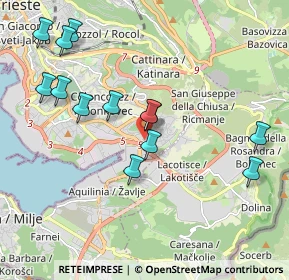 Mappa Strada della Rosandra, 34147 Trieste TS, Italia (2.06462)