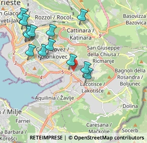 Mappa Strada della Rosandra, 34147 Trieste TS, Italia (2.16154)