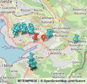 Mappa Strada della Rosandra, 34147 Trieste TS, Italia (2.07)