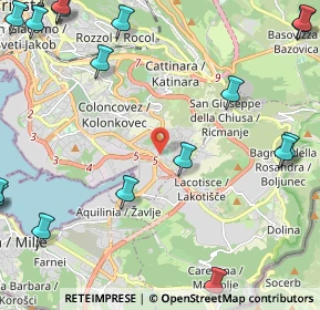 Mappa Strada della Rosandra, 34147 Trieste TS, Italia (3.524)