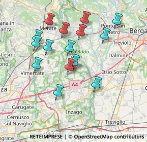 Mappa Cascina Boisa, 20874 Busnago MB, Italia (7.15733)
