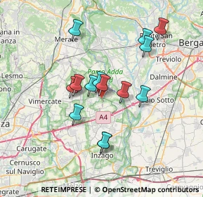 Mappa Cascina Boisa, 20874 Busnago MB, Italia (6.07429)