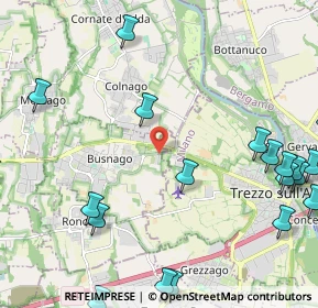 Mappa Cascina Boisa, 20874 Busnago MB, Italia (3.0885)