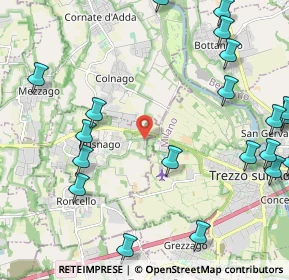 Mappa Cascina Boisa, 20874 Busnago MB, Italia (2.9225)