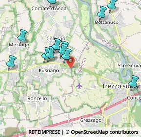 Mappa Cascina Boisa, 20874 Busnago MB, Italia (2.09615)
