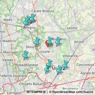 Mappa Via Antonio Canova, 20851 Lissone MB, Italia (4.10917)