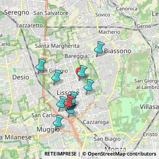 Mappa Via Antonio Canova, 20851 Lissone MB, Italia (1.7075)