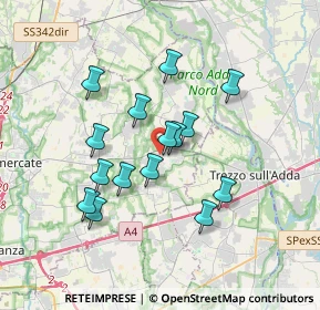 Mappa Via Alessandro Manzoni, 20874 Busnago MB, Italia (3.01467)