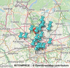 Mappa Via Giovanni Pascoli, 20813 Bovisio-Masciago MB, Italia (10.1005)