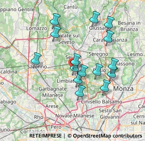 Mappa Via Giovanni Pascoli, 20813 Bovisio-Masciago MB, Italia (6.62333)