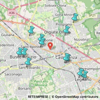 Mappa Via Trento e Trieste, 21057 Olgiate Olona VA, Italia (2.275)