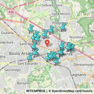 Mappa Via Trento e Trieste, 21057 Olgiate Olona VA, Italia (1.5375)
