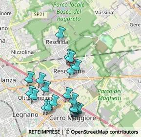 Mappa Via Don Carlo Pozzi, 20027 Rescaldina MI, Italia (2.078)