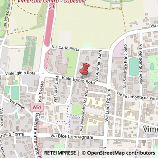 Mappa Via I. Rota, n. 18, 20871 Vimercate, Monza e Brianza (Lombardia)