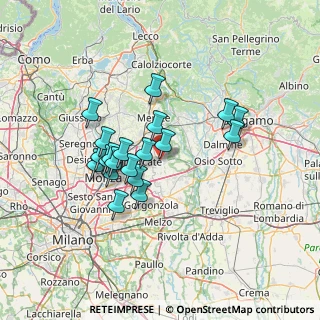 Mappa Via Bellana, 20882 Bellusco MB, Italia (11.5795)