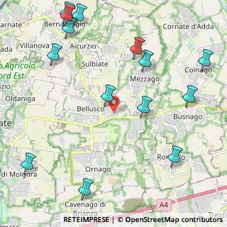 Mappa Via Bellana, 20882 Bellusco MB, Italia (2.85214)