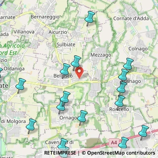 Mappa Via Bellana, 20882 Bellusco MB, Italia (3.24)