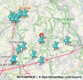 Mappa Via Bellana, 20882 Bellusco MB, Italia (5.09143)