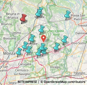 Mappa Via Bellana, 20882 Bellusco MB, Italia (7.33)