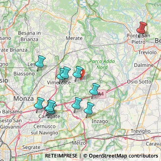 Mappa Via Dolomiti, 20882 Bellusco MB, Italia (7.6225)
