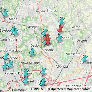 Mappa Via Fosse Ardeatine, 20851 Lissone MB, Italia (5.449)
