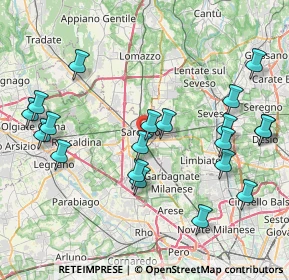 Mappa Via S. Solutore, 21047 Saronno VA, Italia (8.9995)